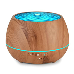 Seamei 500ml Umidificatore Ultrasuoni Aromaterapia, Diffusore di Oli Essenziali di Vapore Freddo, 7-Color LED Ideale per casa, Ufficio, Bambini, camer características