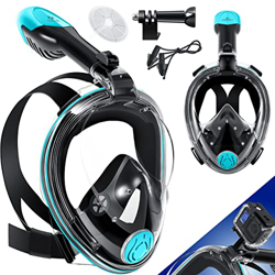 KESSER® Maschera da Immersione - Maschera da Sub Integrale - Maschera da Snorkeling Pieghevole - Maschera granfacciale Subacquea incl. Supporto videoc en oferta