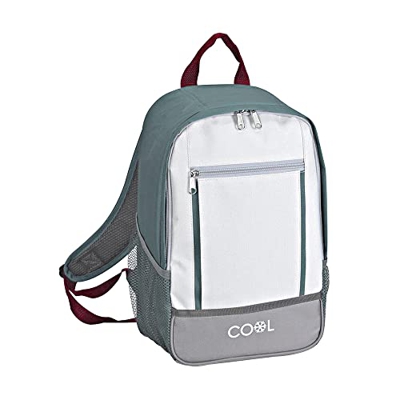 schone Borsa termica da 10 l, stile zaino con 2 scomparti, leggera, impermeabile e a tenuta stagna (design 3)