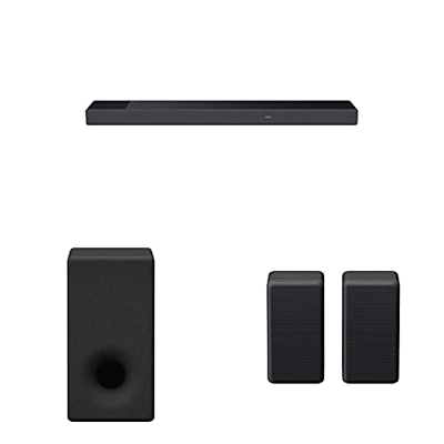 Sony HT-A7000 - Soundbar TV Bluetooth a 7.1.2 Canali + Sony SA-SW3 - Subwoofer compatto per Soundbar HT-A7000, 200W (Nero) + Sony SA-RS3S - Speaker po