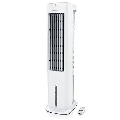 Brandson – Condizionatore portatile – Refrigeratore ad Acqua- Purificatore – Umidificatore – Air cooler -Serbatoio di 5L - 55 W – 3 livelli di velocit