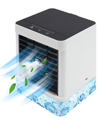 Raffreddatore D'aria Regolatore Condizionatore Portatile, Ventilatore d'Aria Mini, Umidificatore Evaporatore, Purificatore D'aria, d'acqua Mini Ventil en oferta