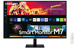 Samsung Smart Monitor M7 (S32BM702), Flat 32'', 3840x2160 (UHD 4K), Piattaforma Smart TV (Amazon Video, Netflix), Airplay, Mirroring, Office 365, Wire características