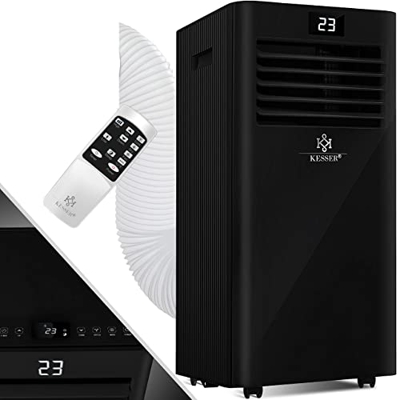 KESSER® Climatizzatore TOUR Condizionatore d'aria mobile 4in1 raffreddamento, deumidificatore, condizionatore d'aria con materiale di montaggio, telec