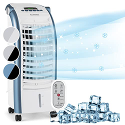 Klarstein Condizionatore Portatile 65W, 4in1, Climatizzatore Portatile, Raffrescatore Aria ad Acqua, Ventilatore, Deumidificatore, Silenzioso con Nigh características
