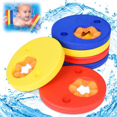 FORMIZON Braccioli Bambini, 6 pcs Bracciale da Nuoto, Galleggianti per Bambini, Braccioli per Piscina Adatto a Bambini e Neonati, Dischi Galleggianti 