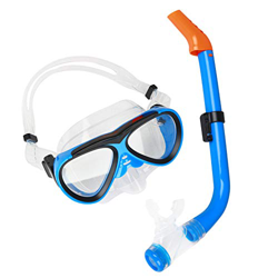 Tbrov Maschera subacquea per bambini, maschera subacquea per bambini, set per immersioni per bambini, set da snorkeling con boccaglio Dry e maschera a en oferta