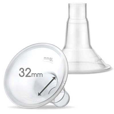 Maymom MyFit 32mm Shield (2pc) compatibile w Maymom Widemouth Connettore non originale Spectra S2 Accessori Spectra S1 Non Originale Spectra Pompe Spe
