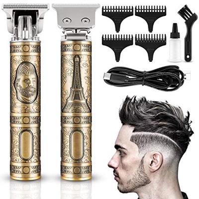Rasoio Elettrico Barba e Capelli, Lovebay Macchinetta per Capelli, Tagliacapelli Uomo Professionale Trimmer Barba con 4 Pettini Guida, Ricarica USB, H
