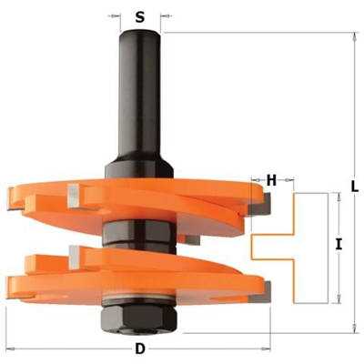 Set Di 4 Frese A Disco X Tenoni Hw Z2 S=12 D=75x31.7 Dx 900.627.11