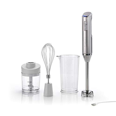 Cuisinart Cordless Pro Frullatore a mano & Chopper | Argento | RHB100U