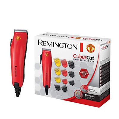 Remington Tagliacapelli Colourcut Linea Manchester United, Rosso, 6.2 x 21.6 x 5.5 cm
