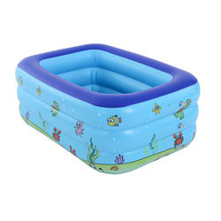 Clenp Piscina per Bambini, Piscina Pieghevole Multiuso in PVC Gonfiabile per Bambini Piscina per Bambini per Giardino Biue 1,8 Metri a Quattro Strati características