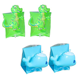 Feliciay 4 Pezzi Braccia Galleggianti Bracciali da Nuoto Gonfiabili per Bambini, Dinosauri e Balene Bracciali da Nuoto Maniche Anelli da Nuoto Braccia precio