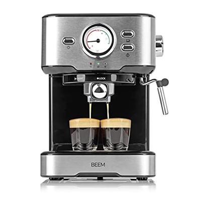 BEEM ESPRESSO-SELECT macchina per caffè espresso 15 bar | Espresso, Cappuccino, Latte Macchiato in qualità barista | Alloggiamento di alta qualità in 