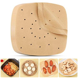 100 Pezzi Carta Monouso per Friggitrice ad Aria, Carta Pergamena per Friggitrice ad Aria, Fodera in Carta per Friggitrice ad Aria,Carta da Forno Quadr en oferta