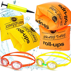 5 Anello Galleggiante per Braccio con Antiappannamento Occhialini da Nuoto per Bambini Regolabili Braccioli Gonfiabili in PVC Bracciale da Nuoto per B en oferta