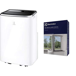 Electrolux EXP34U338CW ChillFlex Pro 14 A Climatizzatore Portatile, 14K BTU, Silent 45 db (A), Gas R290, Self Evaporative System + Window e Door EWS01 precio