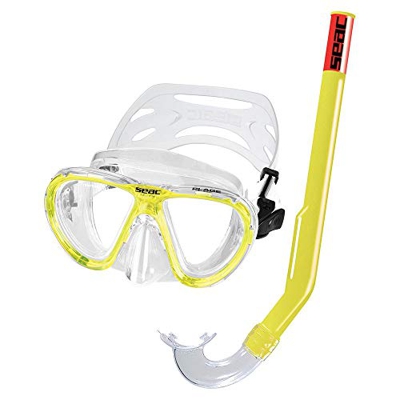 SEAC Set bis Plage, Set Snorkeling con Maschera Subacquea e Snorkel