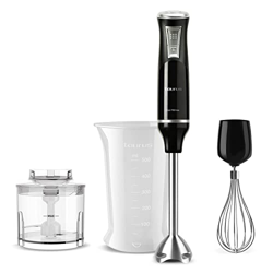 Imagen de Taurus Bapi 750 Plus Inox - Frullatore a immersione, 750W, regolatore regolabile a 20 velocità, funzione Turbo, lame in acciaio inossidabile, misurino al mejor precio Taurus Bapi 750 Plus Inox - Frullatore a immersione, 750W, regolatore regolabile a 20 velocità, funzione Turbo, lame in acciaio inossidabile, misurino características