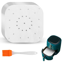 LUNEKUCK 200 Pcs Carta Forno Per Friggitrice Ad Aria da 22 Cm, Carta Pergamena Quadrata Antiaderente per Friggitrici ad Aria, Microonde, Forni, Vapori en oferta