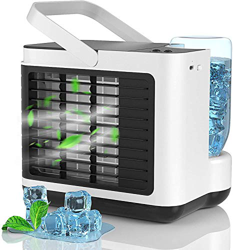 Climatizzatore Portatile Silenzioso, 4 in 1 Mini Condizionatore Portatile Ricarica USB con Luce LED per camera da letto/ufficio/esterno/camper/Regalo  precio