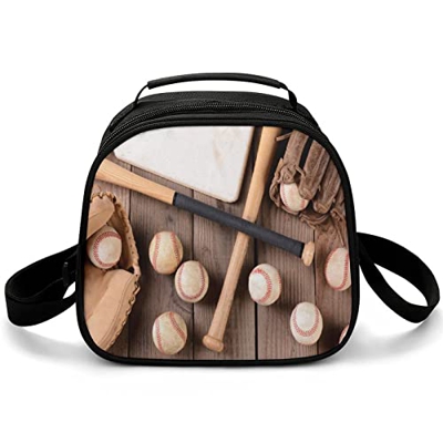 Borsa Per Il Pranzo Mazza Da Baseball Baseball Pacchetto Pasto Isolato Riutilizzabile Per Picnic Beach Park 20*20*12.5CM