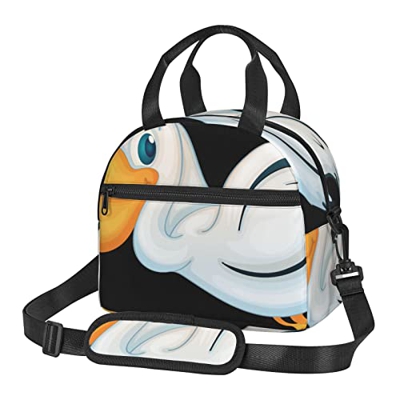 Blue Ocean Surf Print - Borsa per il pranzo riutilizzabile per adulti, per lavoro, picnic, scuola o viaggi