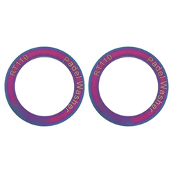 RiToEasysports Rondelle per Pedali Bici Estese in Lega di Titanio Antiruggine 2 Pezzi per Bici da Strada Mountain Bike(Colorato) características