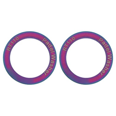 RiToEasysports Rondelle per Pedali Bici Estese in Lega di Titanio Antiruggine 2 Pezzi per Bici da Strada Mountain Bike(Colorato)