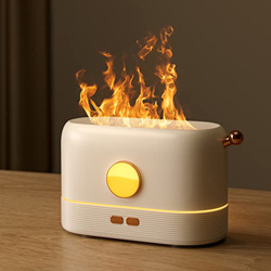 Umidificatore di Fiamma, Umidificatore di Aroma di Fiamma Umidificatore a Effetto Fiamma Diffusore di Aroma Portatile Silenzioso per Casa, Ufficio o D características