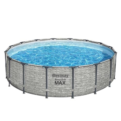 Bestway 5618Y Piscina fuori terra rotonda Steel Pro MAX da 5.49 m x 1.22 m