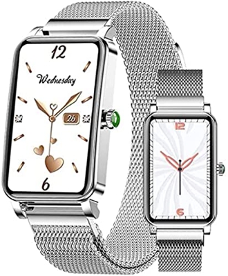 Smartwatch Da Donna 1.45 Pollici Touch Screen Fitness Tracker IP68 Orologio Impermeabile Con Frequenza Cardiaca Pressione Sanguigna Fisiologia Femmini