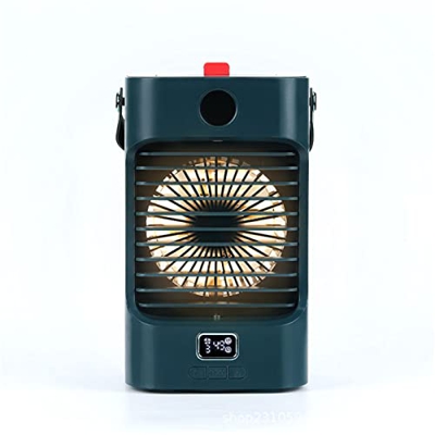 Raffreddatore d'Aria Portatile,Ventola del Condizionatore Oscillante Automatica a 90°,con Luce Notturna Colorata,Display Intelligente Ventola Raffredd