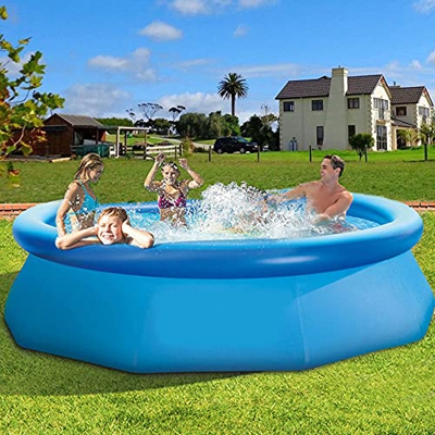 Piscina mobile conveniente, piscine gonfiabili con anello superiore, piscina fuori terra all'aperto, piscina per bambini felice, piscina per famiglie 