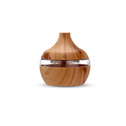 Diffusore di Oli Essenziali Umidificatore Ambiente: 300ml Aromaterapia Diffusore per la Casa con 5 Filtri Cottonstick - LED 7 Colori USB en oferta