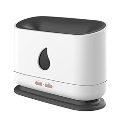 Baoblaze Umidificatore a nebbia fredda con timer per luce notturna a fiamma che imposta il diffusore di aromi per la lampada da scrivania con atmosfer características