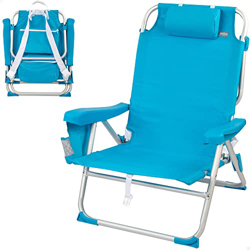 AKTIVE 62632 Sedia Spiaggia Zaino con Borsa Termica en oferta