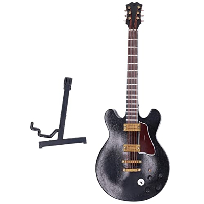 Modello di chitarra, display per la casa Mini modello di chitarra altamente simulato Decorazione del desktop accuratamente lucidata per la raccolta