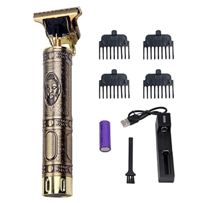 Tagliacapelli Uomo, Layhou Tagliacapelli elettrico Tagliacapelli cordless ricaricabile retrò Set da taglio per capelli lavabile per uso domestico con 