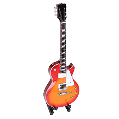 Modello di chitarra, modello di chitarra in miniatura simulato regalo di compleanno per il soggiorno di casa