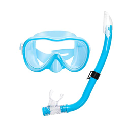 Set da Snorkeling per Bambini - Set Due Pezzi per Lo Snorkeling antiappannamento e antiperdite | Boccaglio Morbido Full Dry Snorkel Occhialini da Sub  características