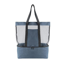 Mesh Beach Tote Bag con staccabile Beach Cooler Grande capacità durevole Picnic Bag, Blu en oferta