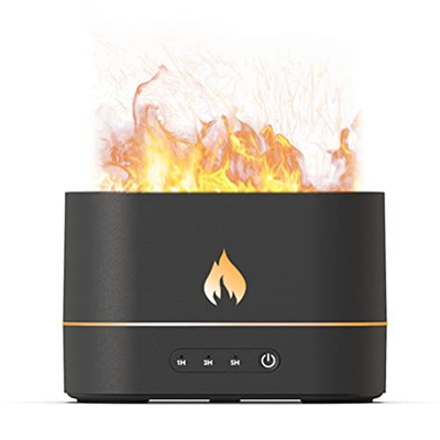 SanCiYu Diffusori di Olio Essenziale di Fiamma, Mini umidificatore per aromaterapia da 200 ml, umidificatori a Nebbia Fredda, purificatori d'Aria Pers