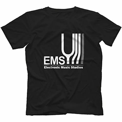 GUDU Electronic Music Studios T-Shirt 100% Cotton Synthi Aks EMS Retro Synth Black XL
