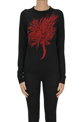 Embroidered pullover