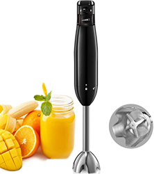 Frullatore a Immersione Professionale, Minipimer, 1000W, Velocità Continua con Luce Led, Inox Lama a 4 Ali Mixer, Gambo staccabile in acciaio inox, Ne precio