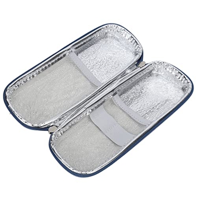 Custodia da viaggio per refrigeratore per insulina, custodia per il trasporto della penna per insulina EVA impermeabile protezione eccellente multistr