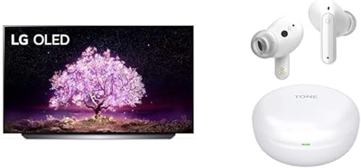 LG OLED65C14LB Smart TV 4K 65", Processore α9 Gen4, Dolby Vision IQ, Wi-Fi, webOS 6.0, FILMMAKER MODE, Google Assistant e Alexa Integrati, Incluse Cuf