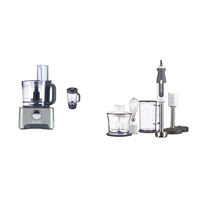 Kenwood FDM780BA MultiPro Classic Food Processor, Robot da Cucina con Frullatore, 1000 W, 3 Litri & HDP404WH Mixer ad Immersione, 800 W, Tritatutto da